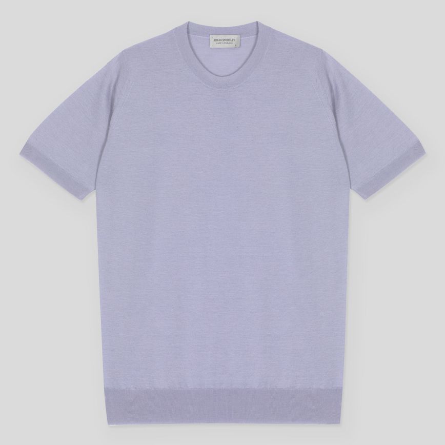JSY HILCOTE Men Merino X Cotton T-Shirt LILA