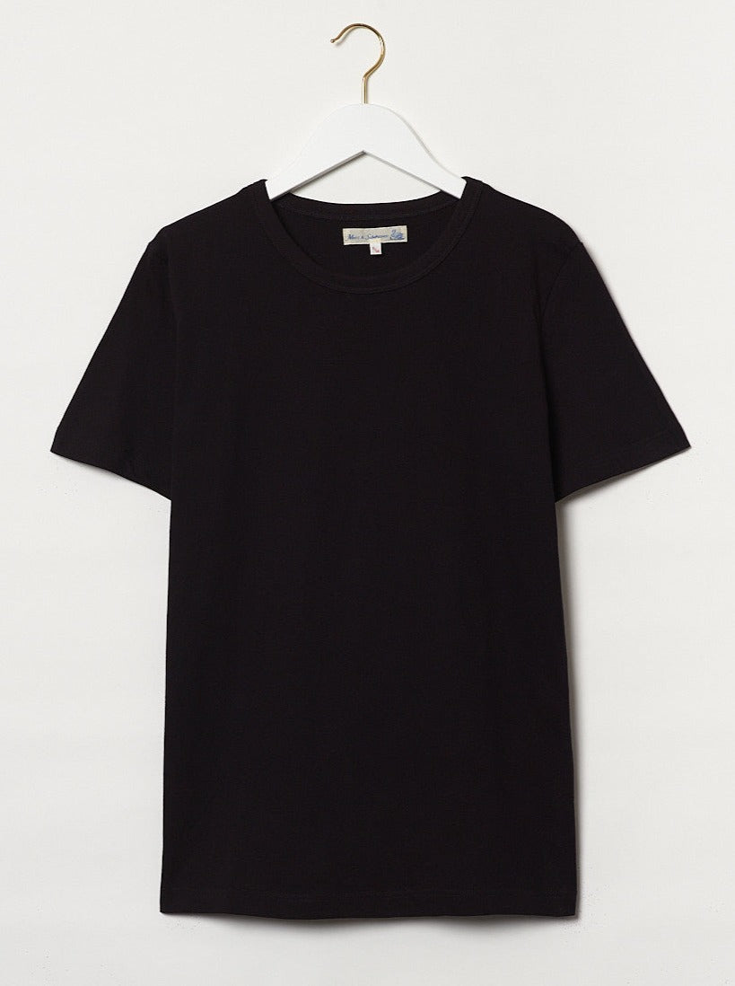 MZB Men's 1950s T-shirt Deep Black