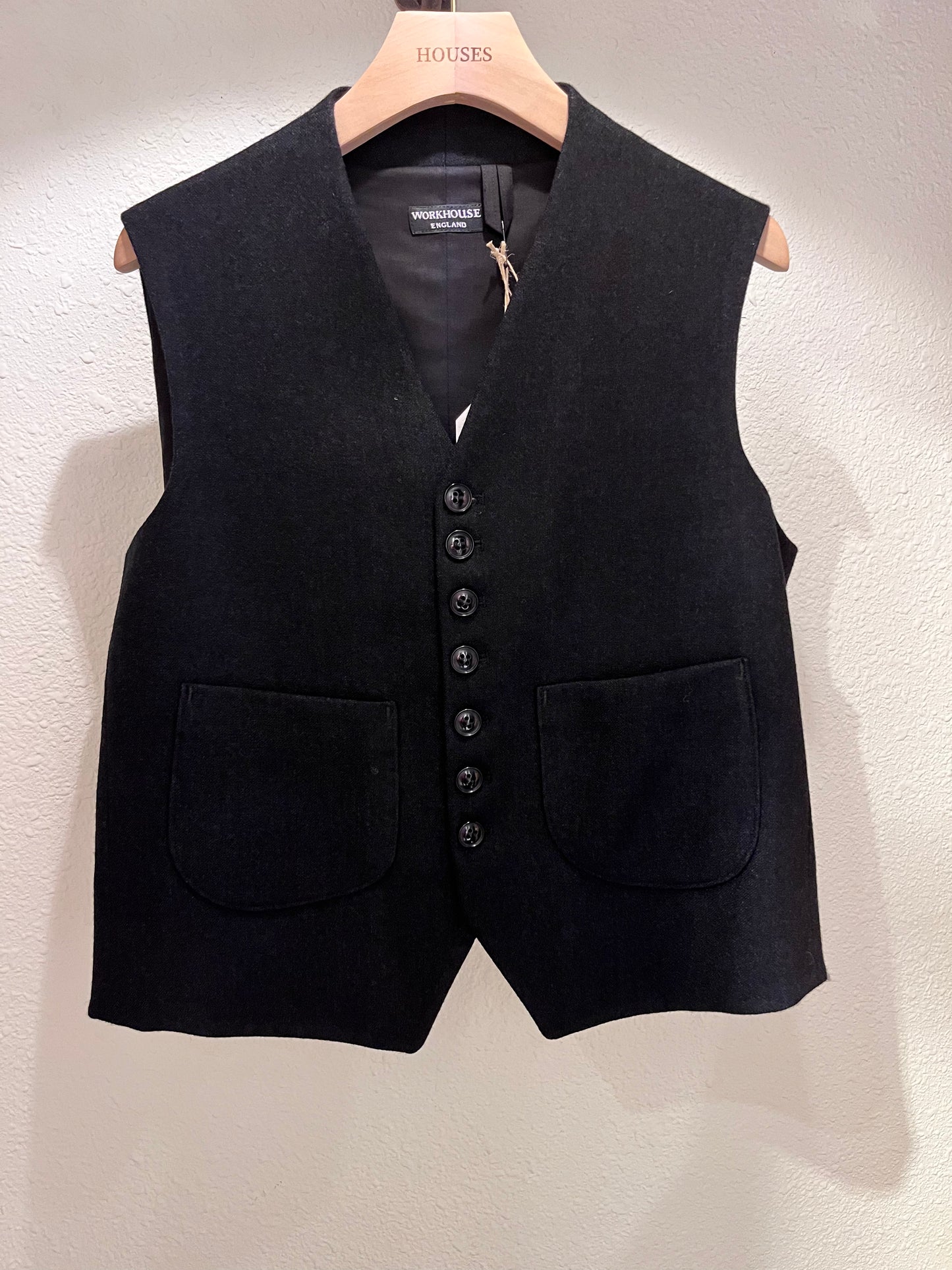 WKH Richmal Button Wool Gilet