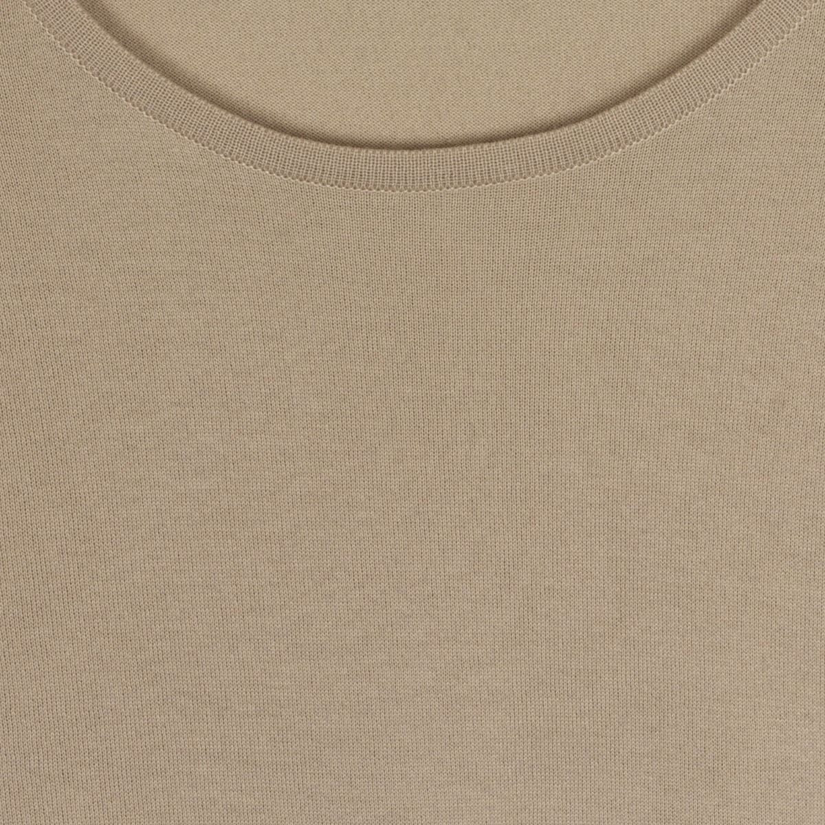 JSY BELDEN Men Sea Island Cotton T-Shirt CN SS Almond