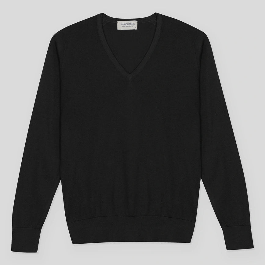 JSY JULIE Women Sea Island Cotton Long Sweater Black