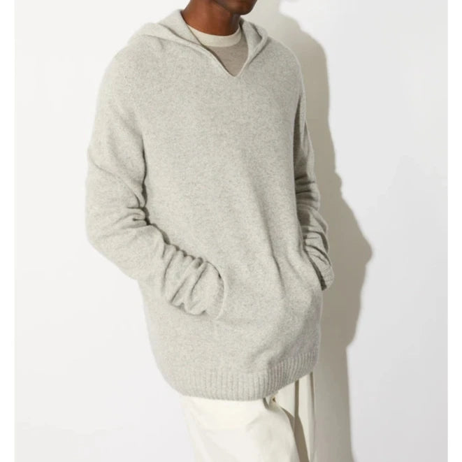 JSY KALEB Men Cashmere X Merino Wool Hoody Polar