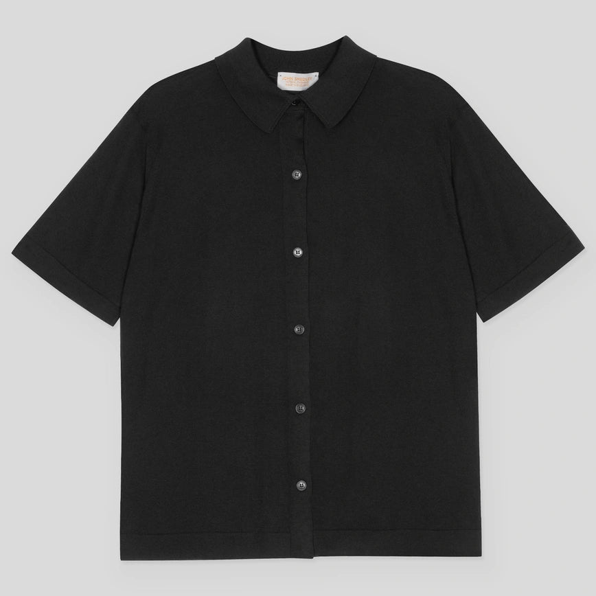 JSY KANA Women Cotton X Cashmere Shirt Black