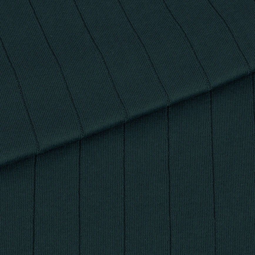 JSY LEESHAW Men Sea Island Cotton Ribbed Shirt Rainforest