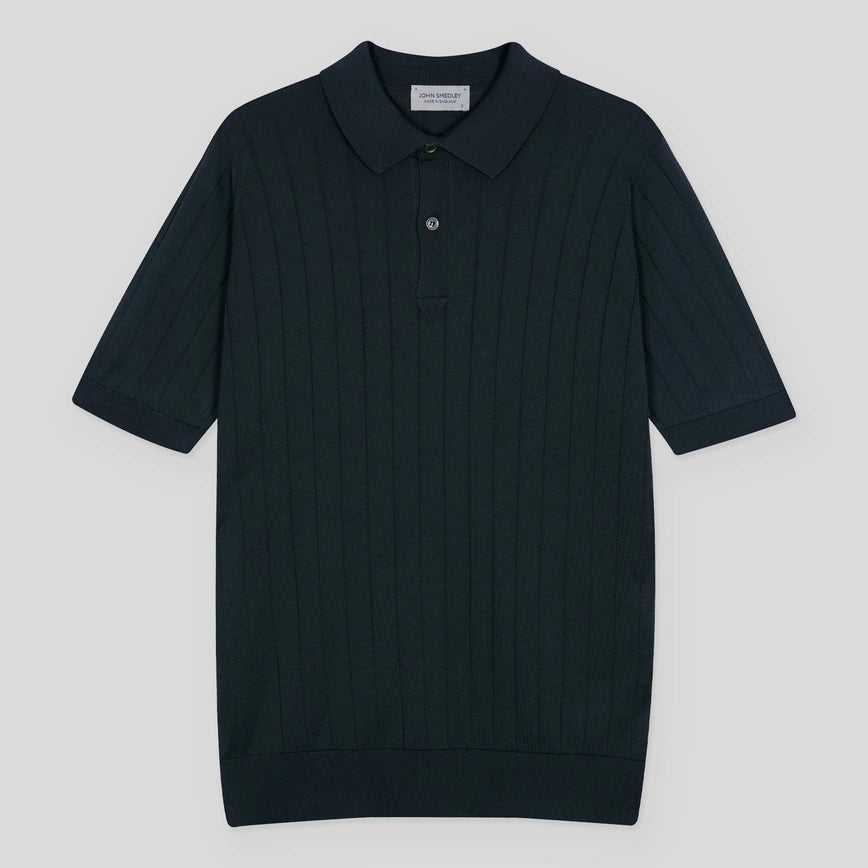 JSY LEESHAW Men Sea Island Cotton Ribbed Shirt Rainforest