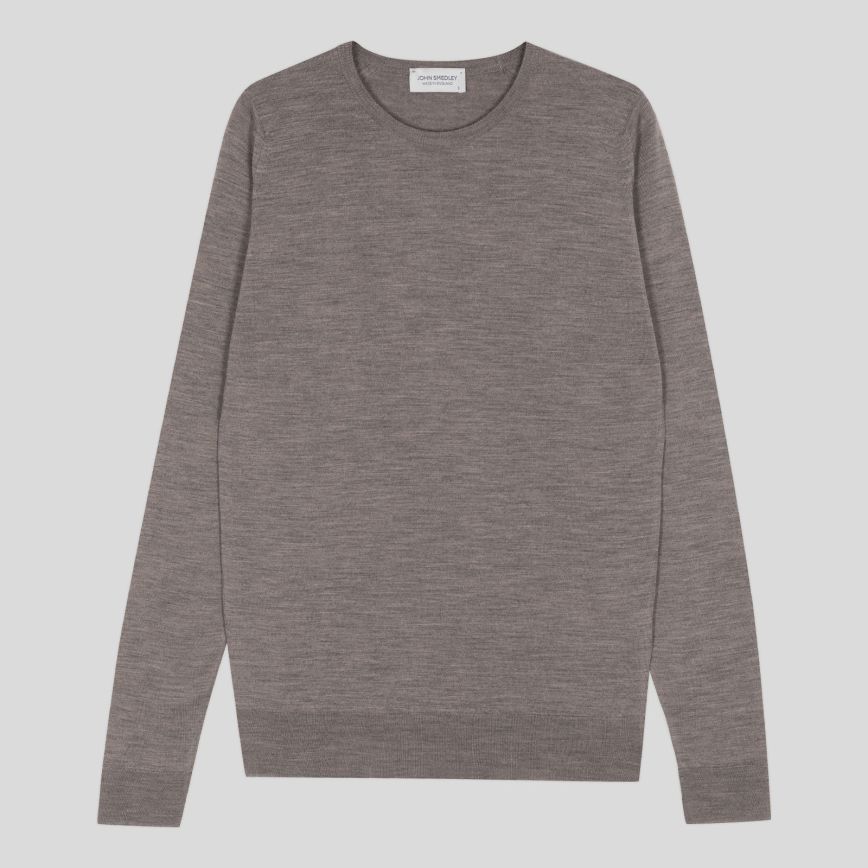 JSY LUNDY Men Merino Wool Pullover Mushroom