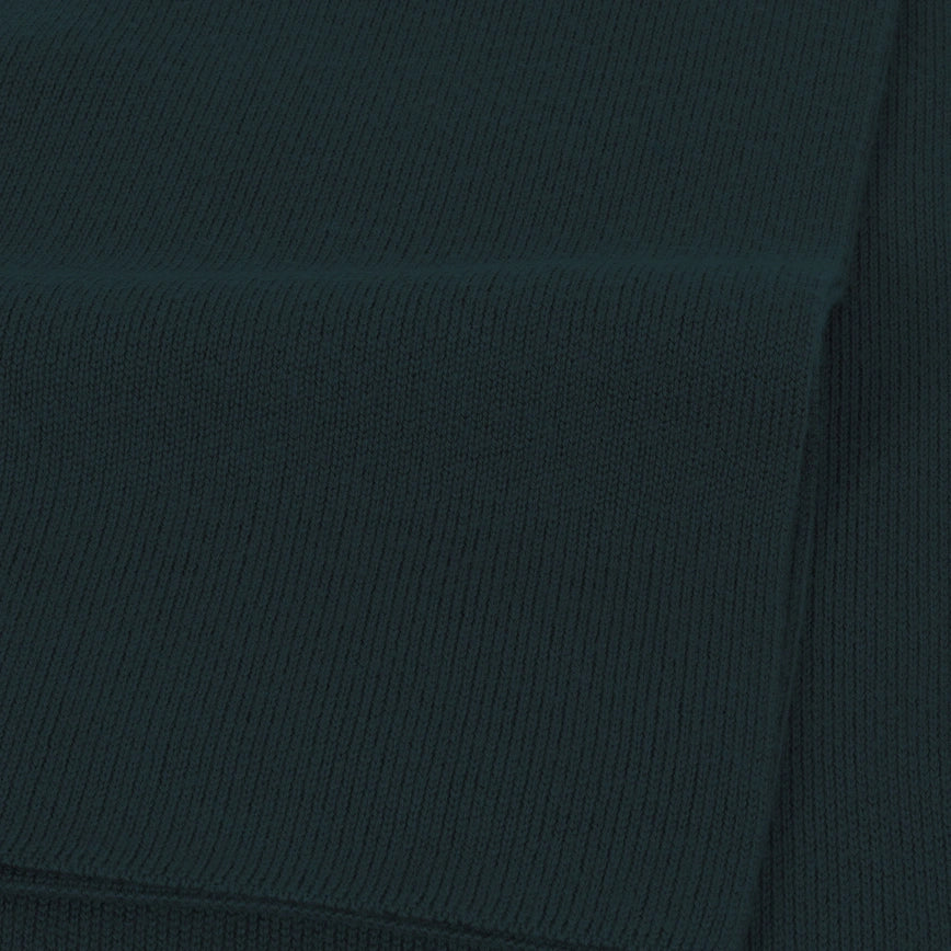 JSY NEVIS Ribbed Merino Wool Scarf Orion Green