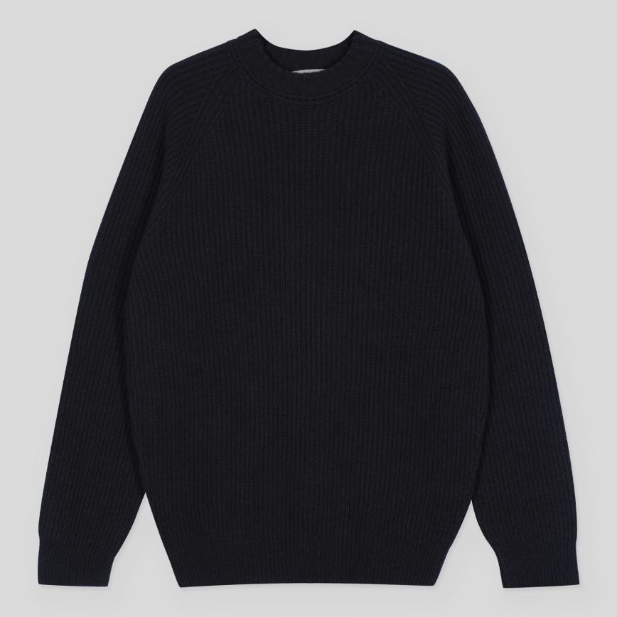 JSY OXNARD Men Cashmere/ Merino Pullover Midnight