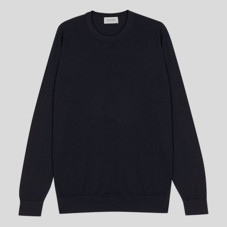 JSY Men Sea Island Cotton Jumper Navy