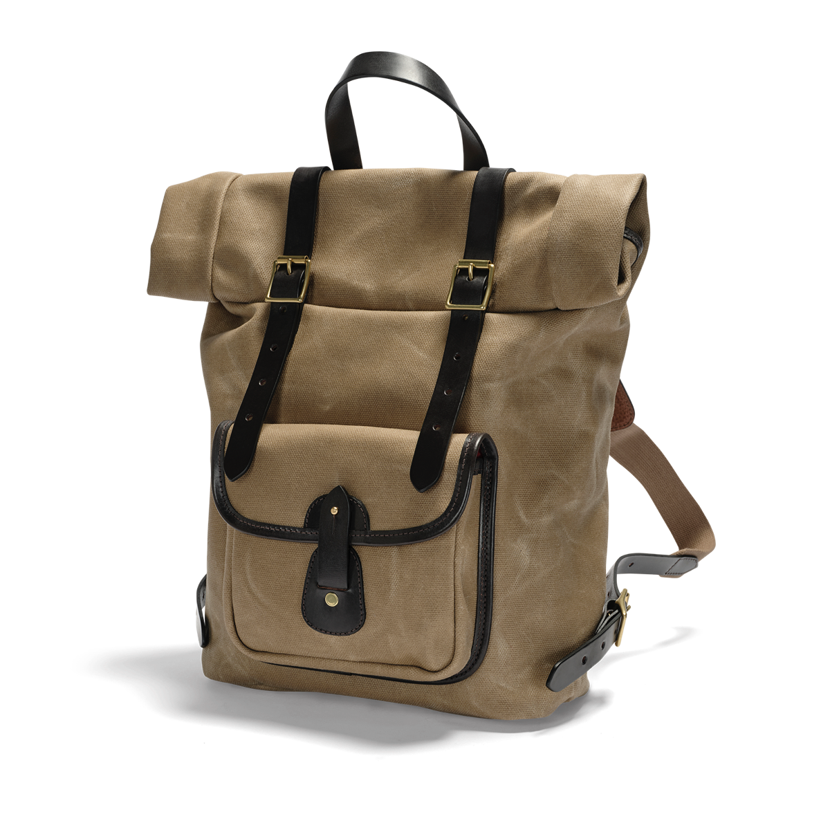 CRT Vintage Waxed Roll Top Backpack