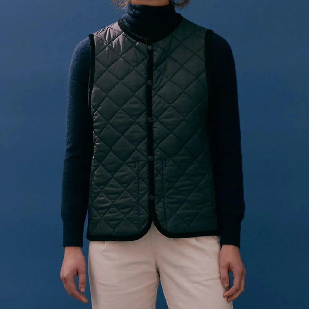 LVH Women CORNARD Lavenster Quilted Gilet Suffolk Navy