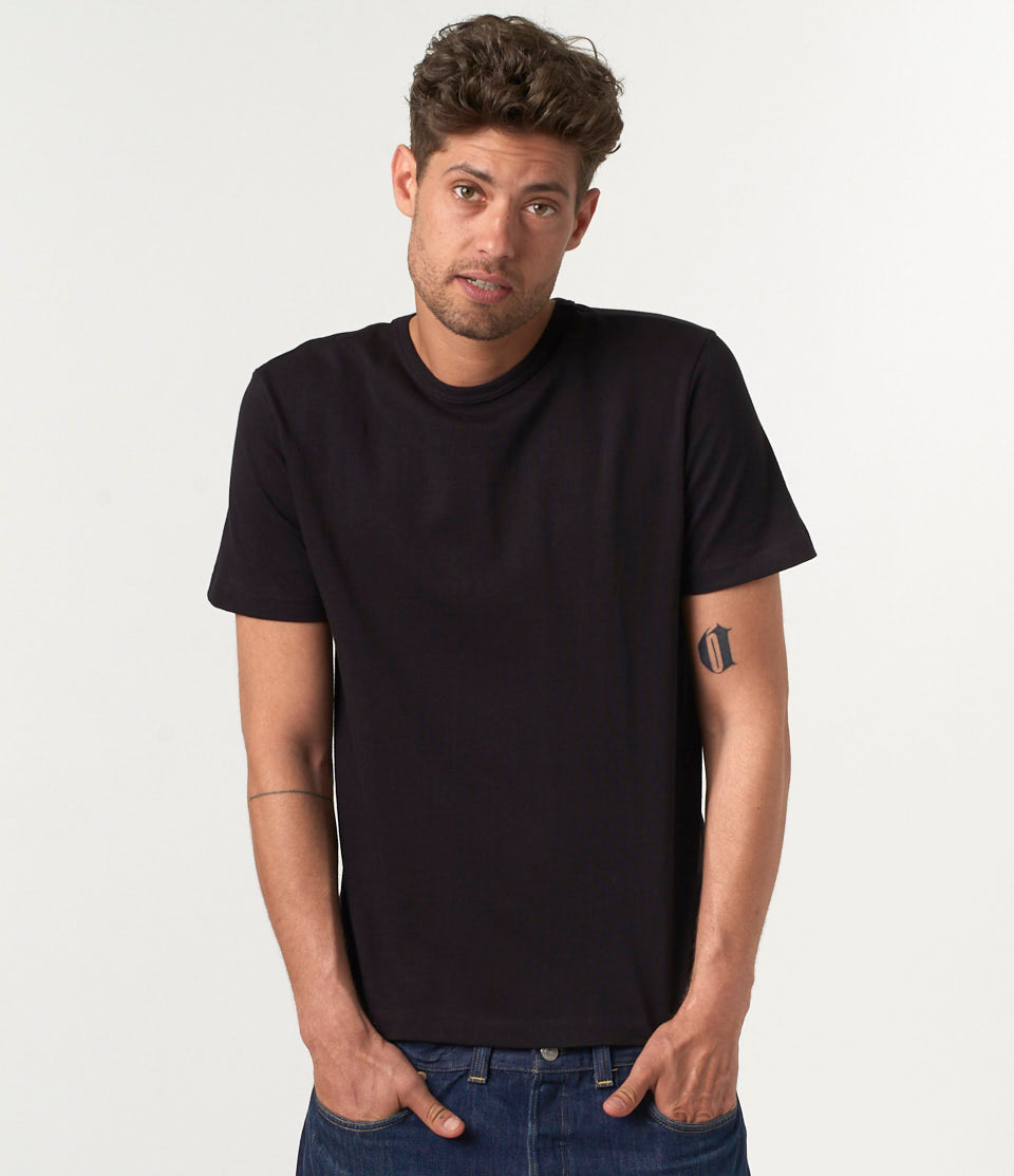 MZB Men's 215 Classic T-Shirt Deep Black