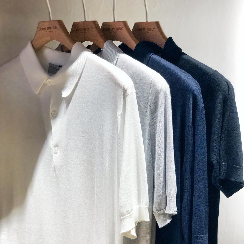 JSY ADRIAN Men Sea Island Cotton Shirt White