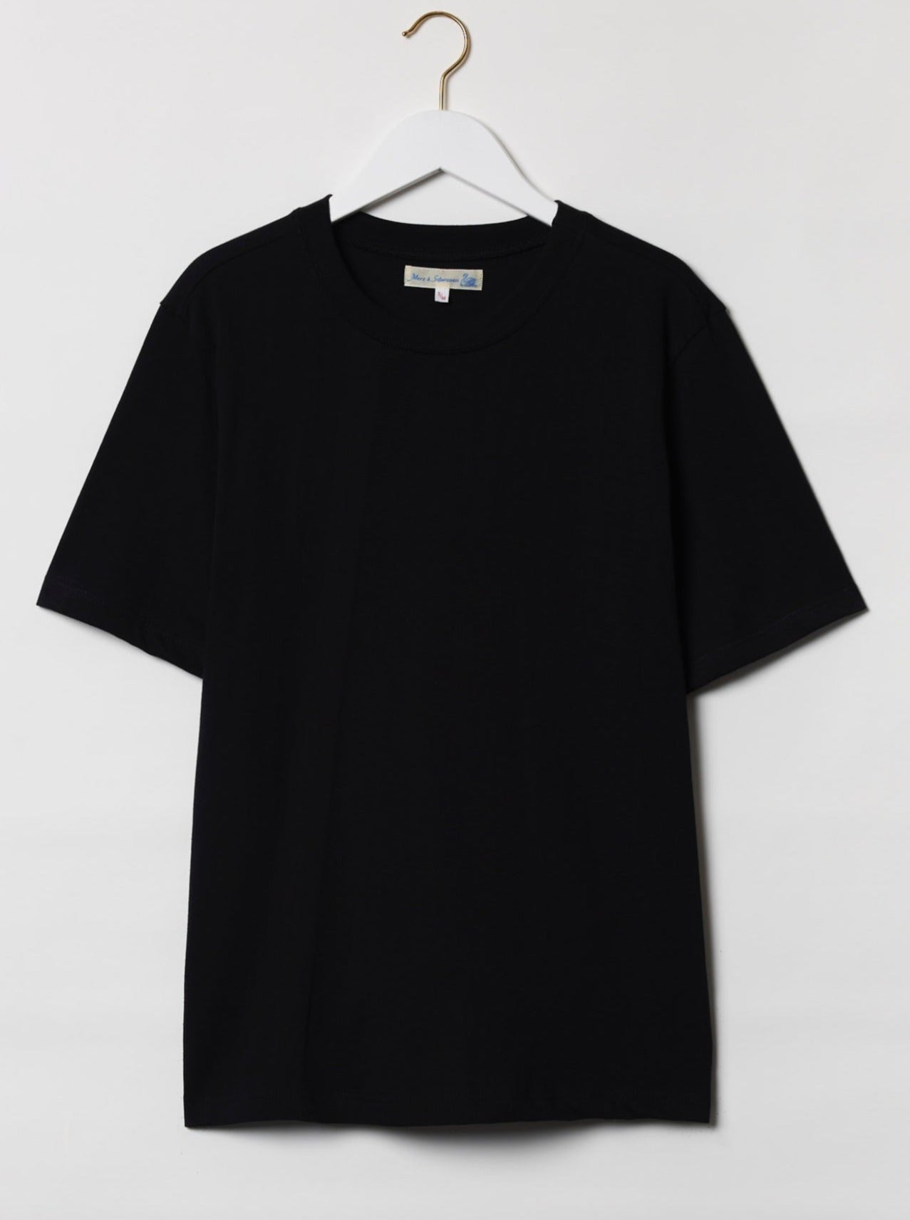 MZB Men's 1940's Relaxed T-Shirt Deep Black