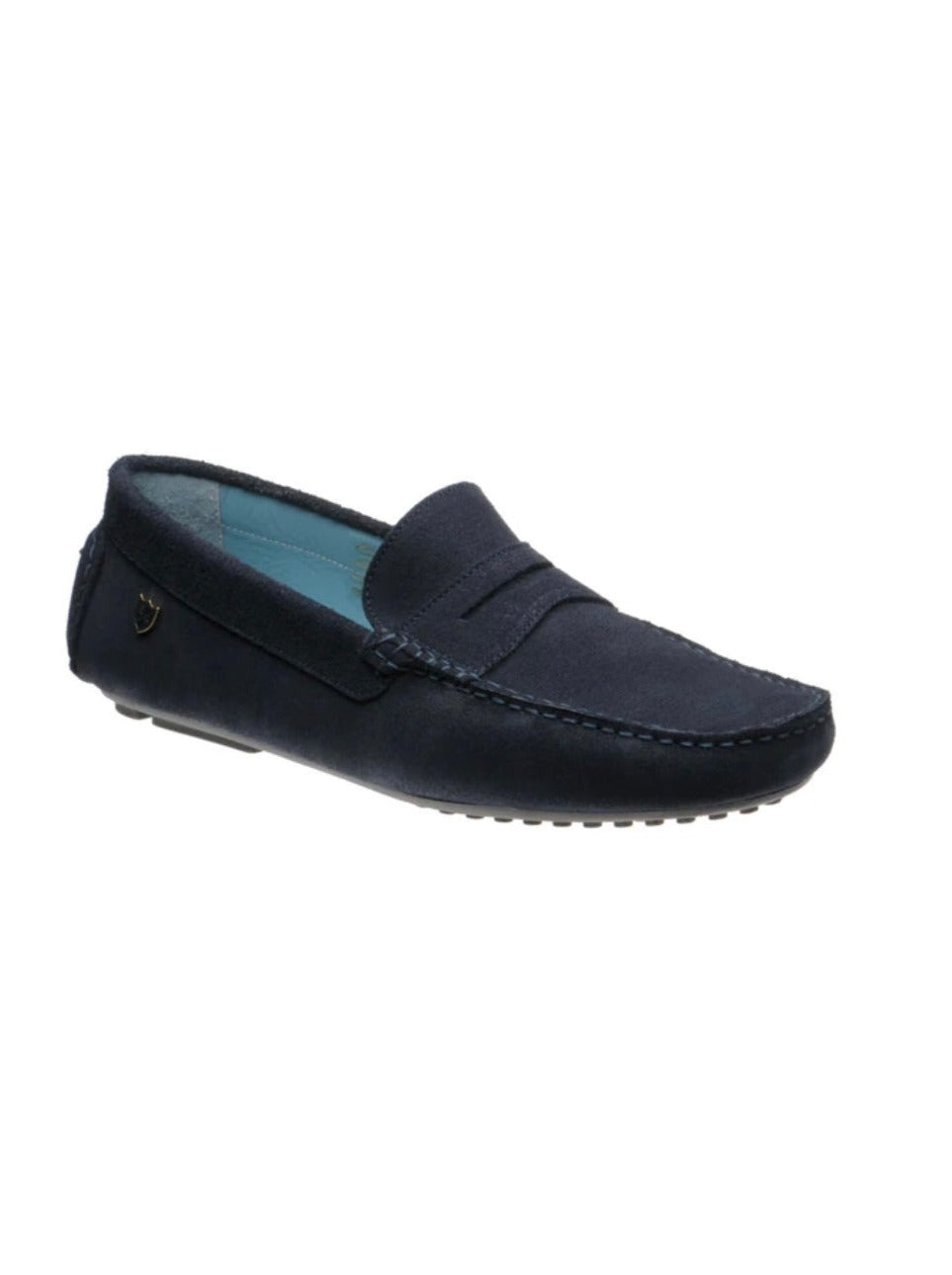 HE MURLO II rubber soled loafers Navy Suede