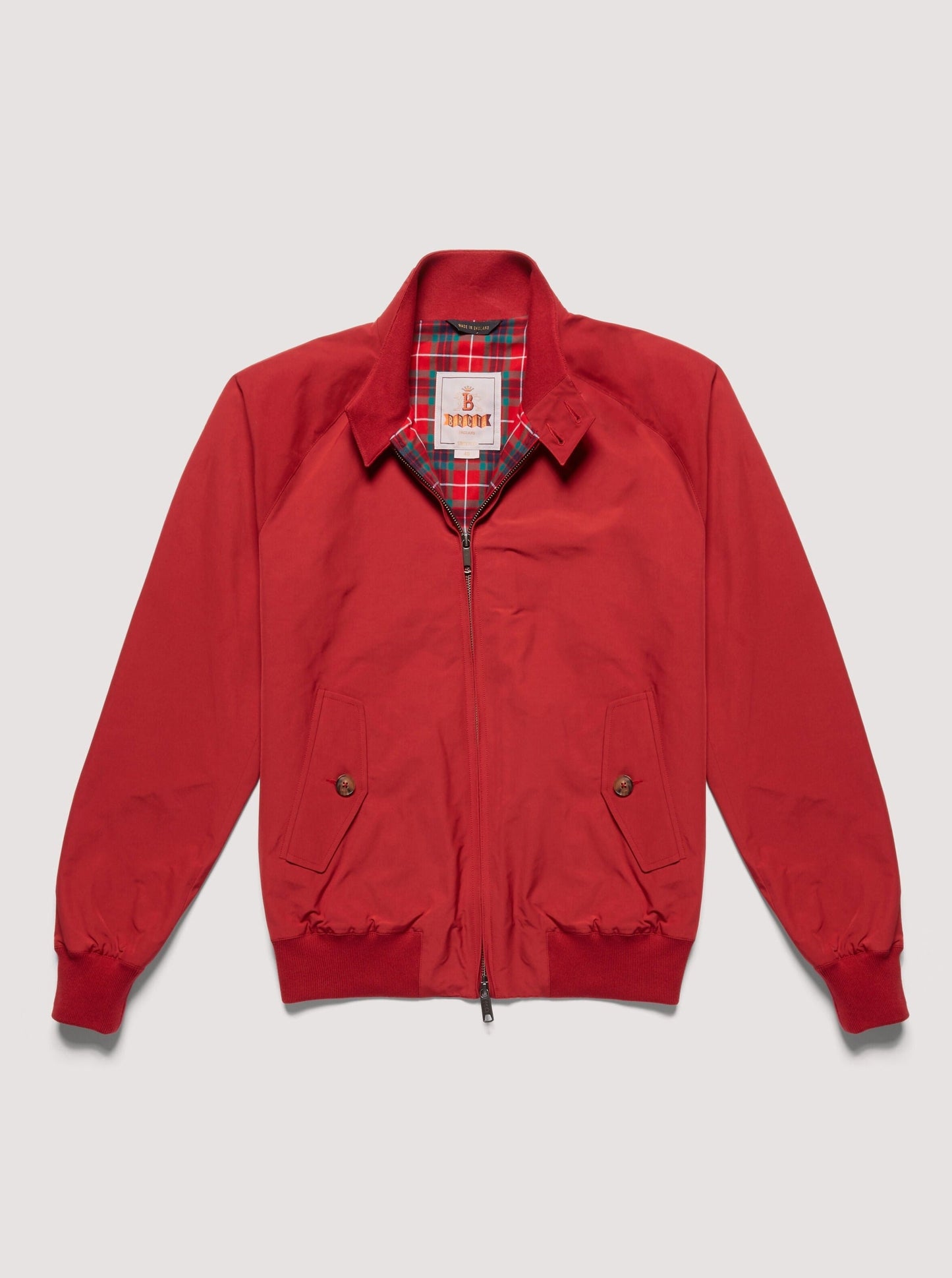 BRA G9 Classic Harrington Jacket Dark Red