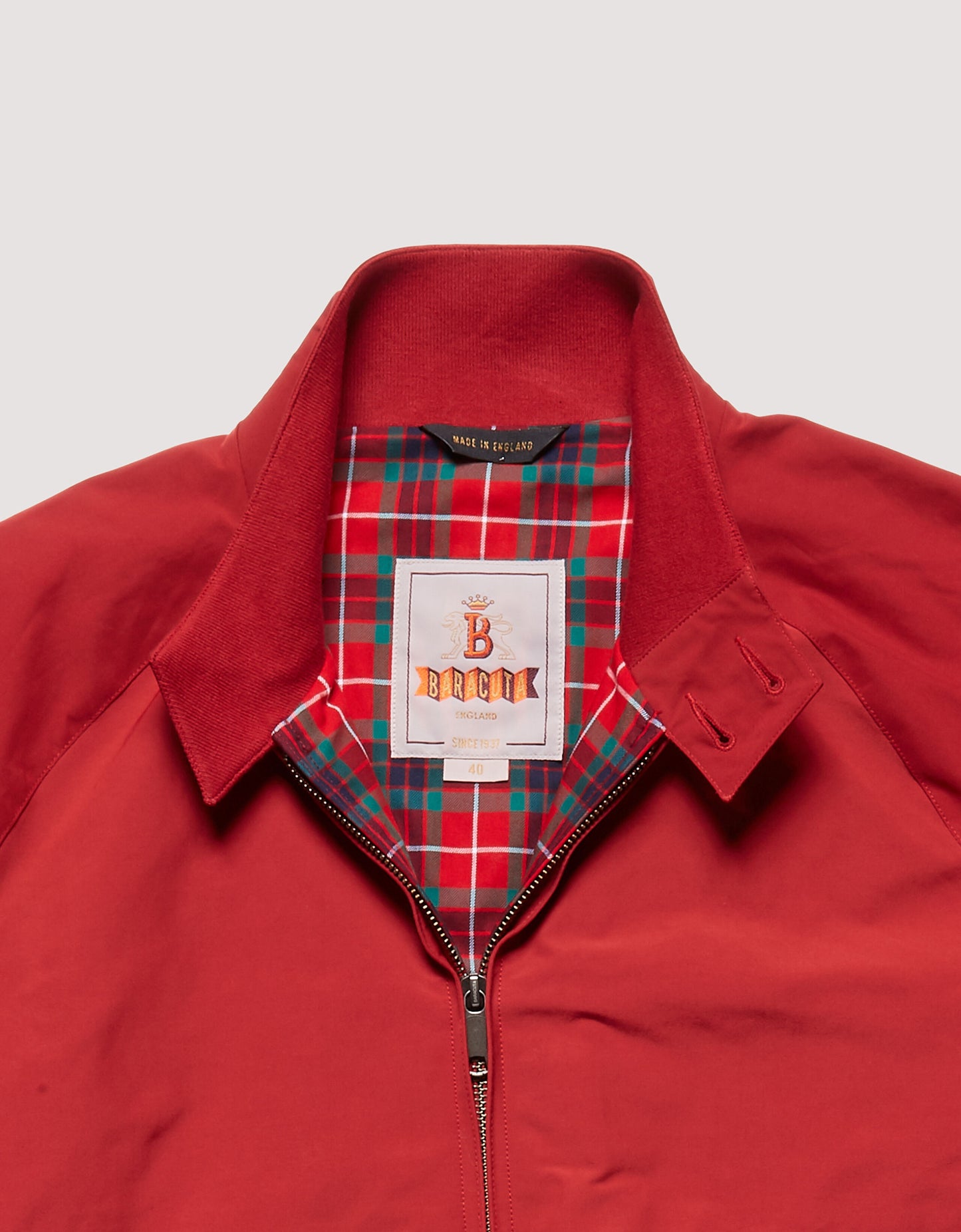 BRA G9 Classic Harrington Jacket Dark Red