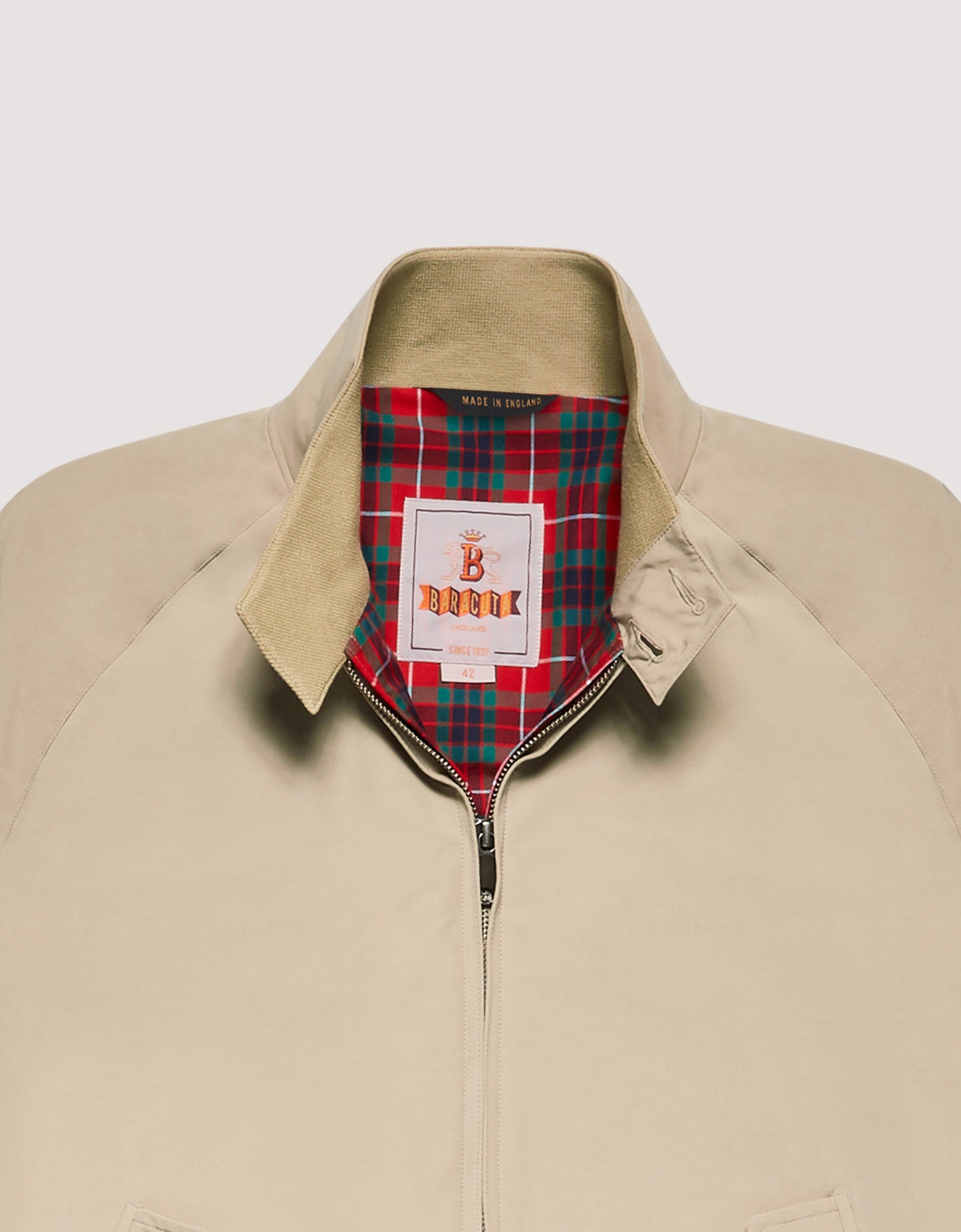 BRA G9 Classic Harrington Jacket Natural