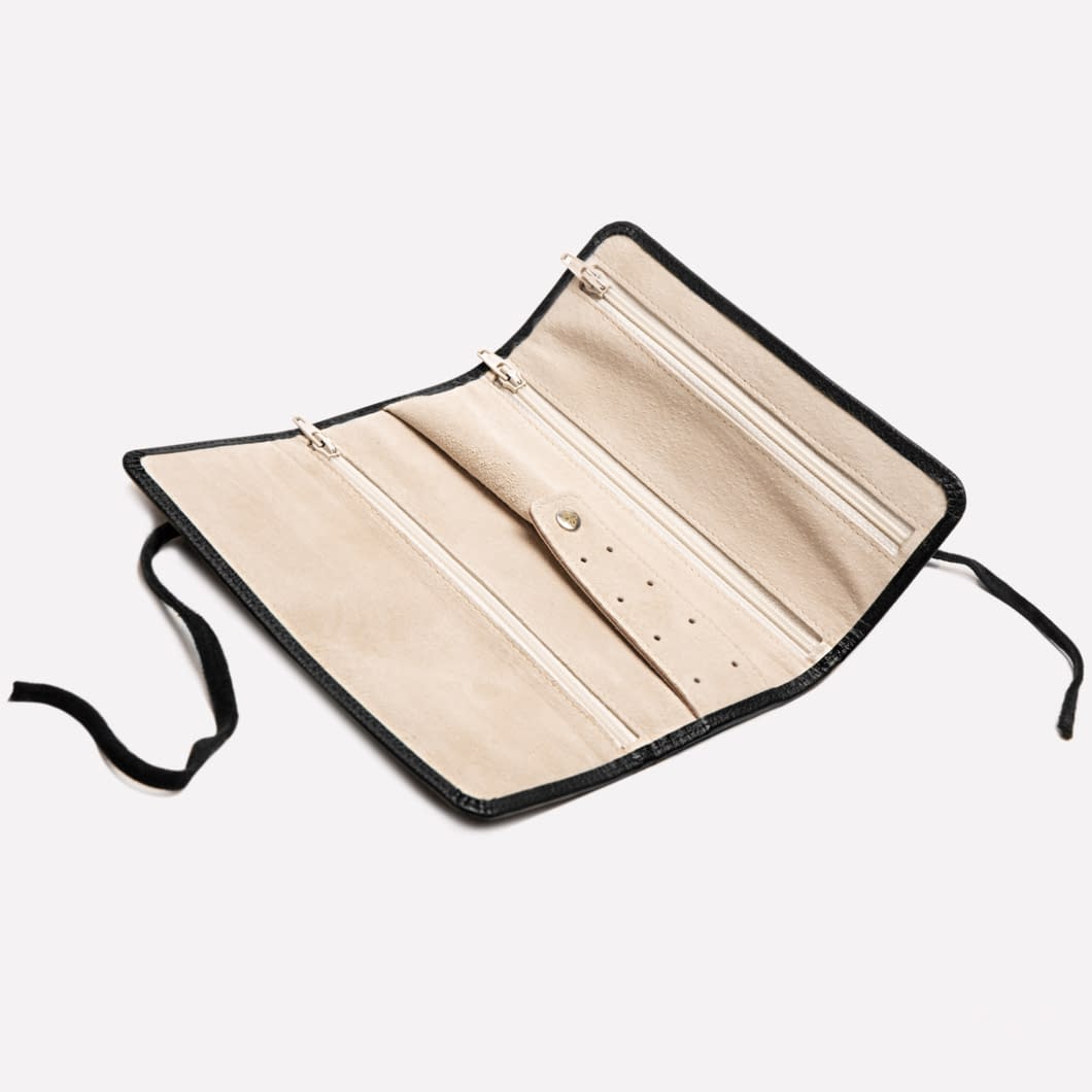 ETR CAPRA Ecru Large Jewellery Roll