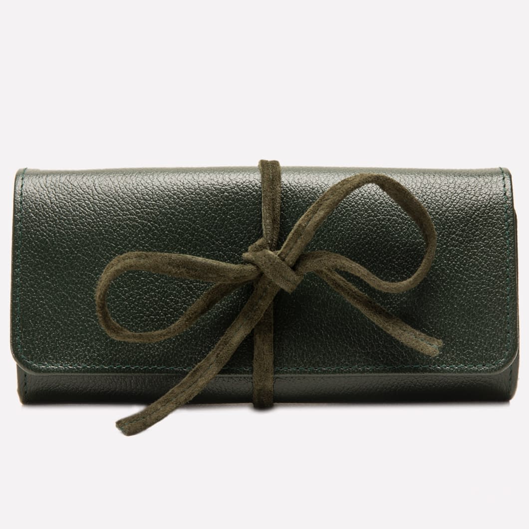 ETR CAPRA Ecru Large Jewellery Roll