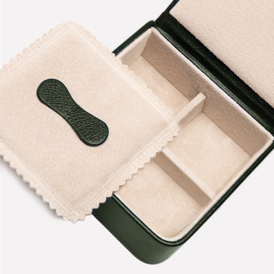 ETR CAPRA Ecru Medium Stud Or Jewellery Box