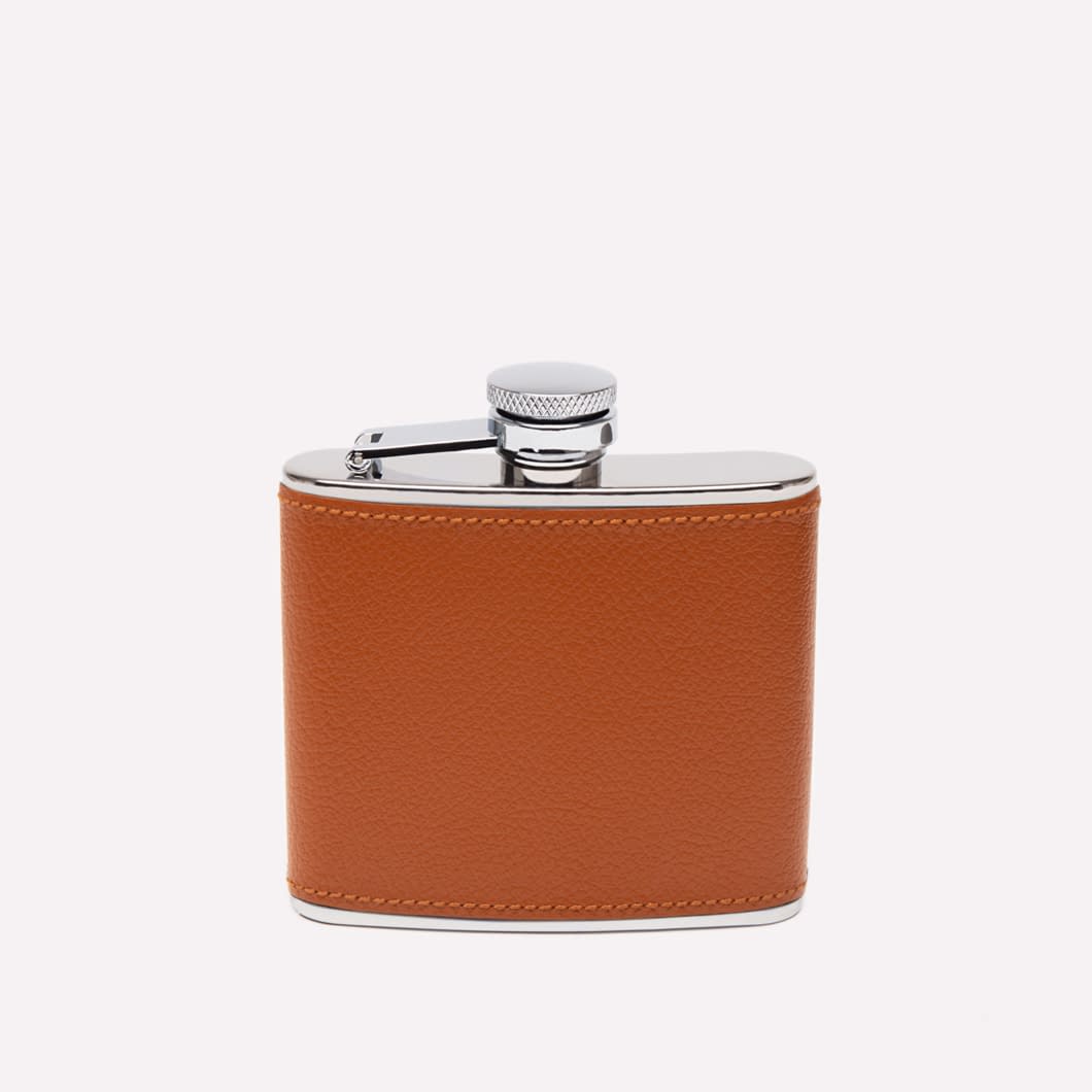 ETR CAPRA 4oz Leather Bound Hip Flask