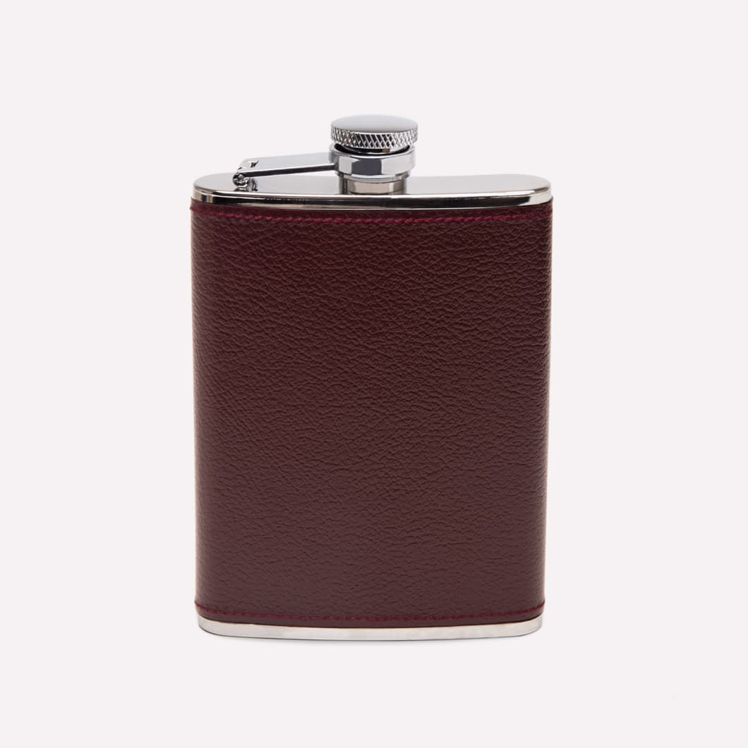 ETR CAPRA 6oz Leather Bound Hip Flask