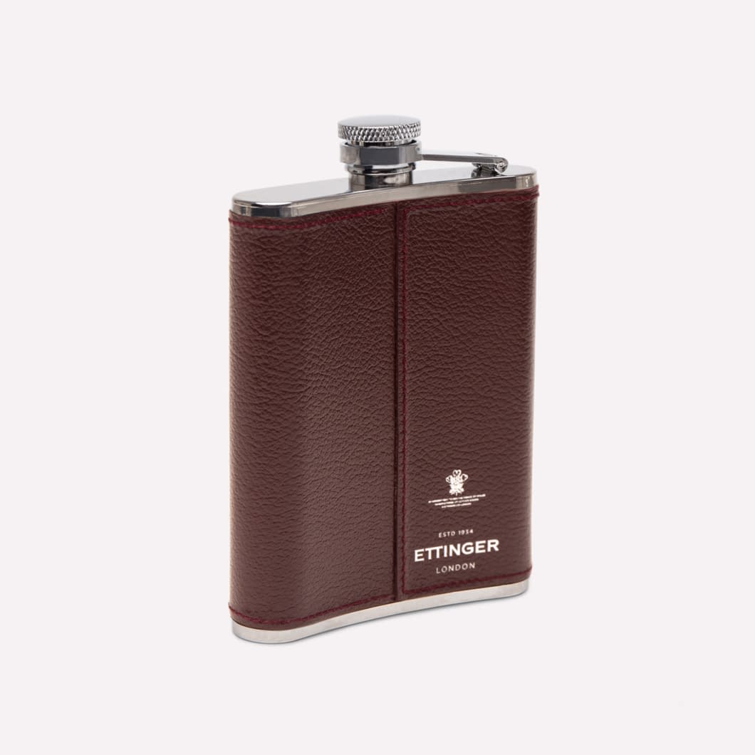 ETR CAPRA 6oz Leather Bound Hip Flask