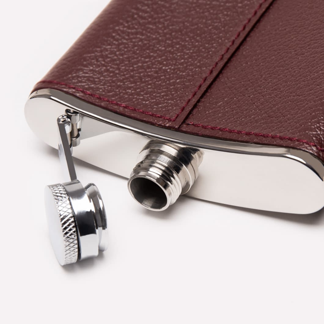 ETR CAPRA 6oz Leather Bound Hip Flask