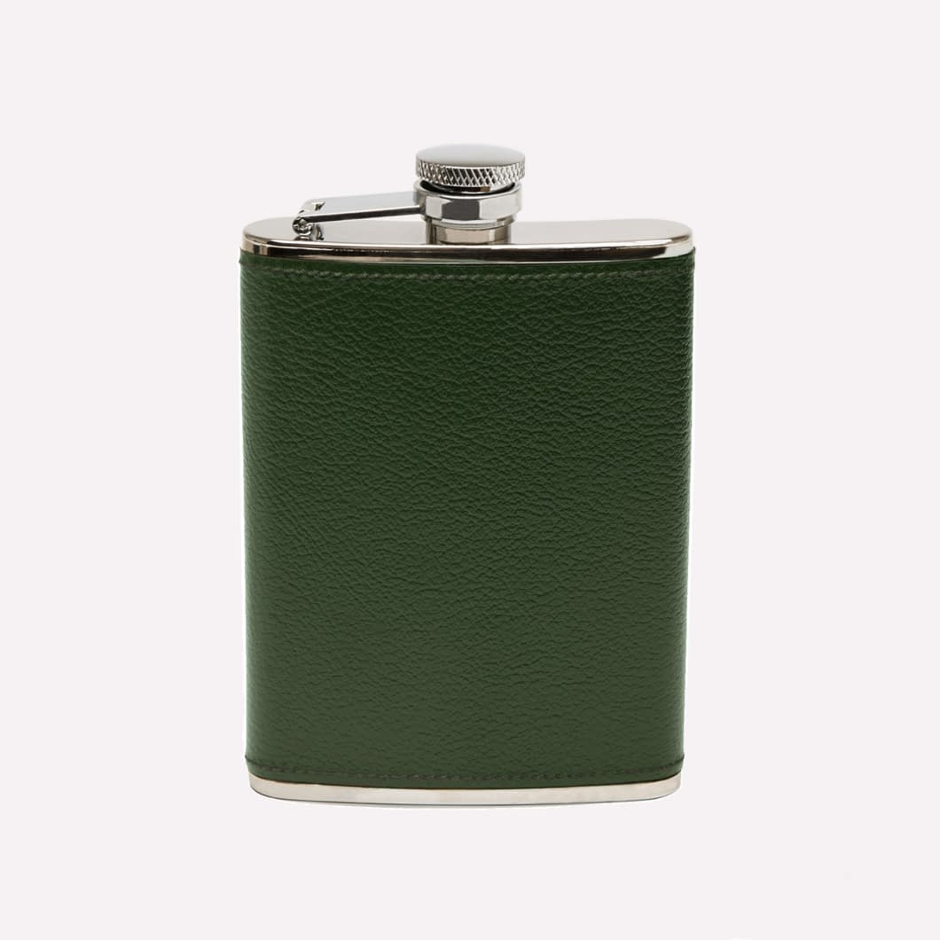 ETR CAPRA 6oz Leather Bound Hip Flask