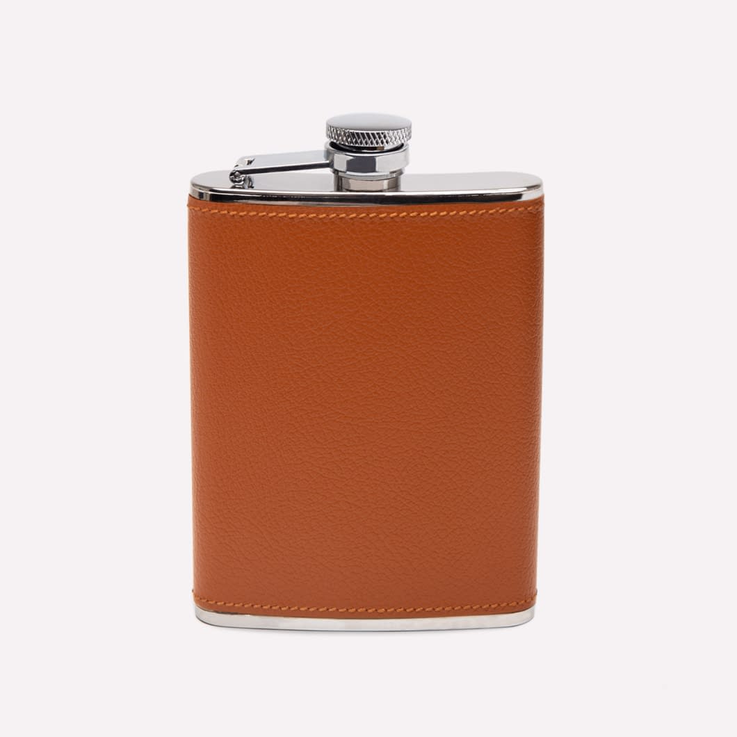 ETR CAPRA 6oz Leather Bound Hip Flask