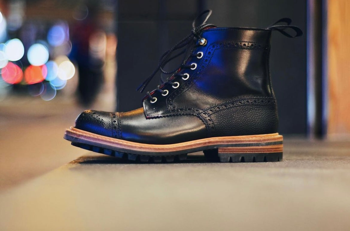 TKS MTO18 EATON Toecap Boot Black