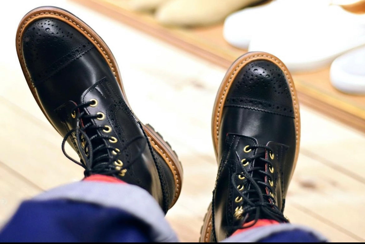 TKS MTO18 EATON Toecap Boot Black