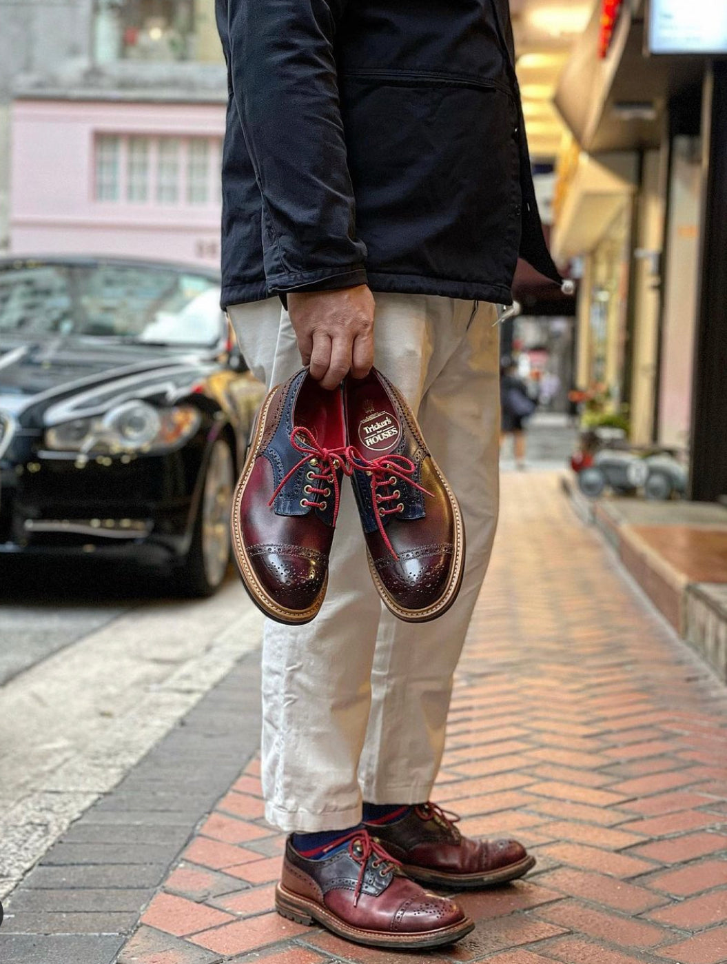TKS x HOUSES MTO8 Ladies ANNE Commando Burgundy & Navy