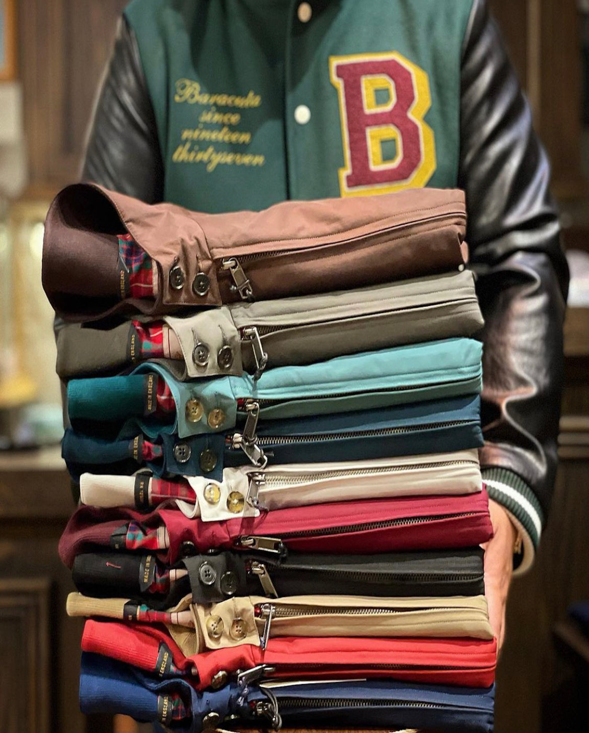 BRA G9 Classic Harrington Jacket Tawny Port