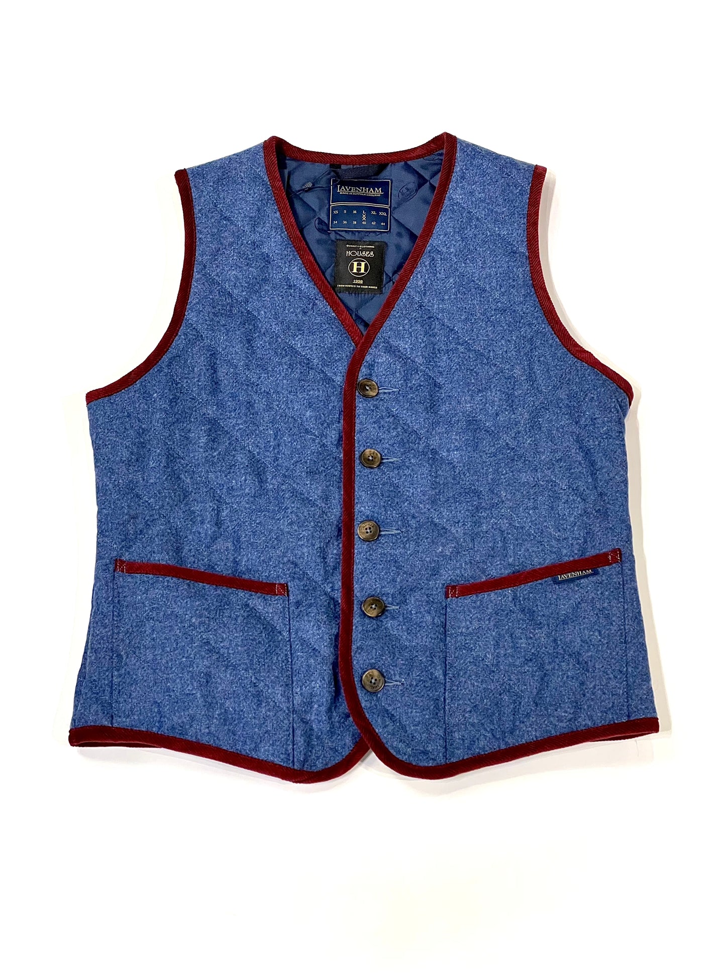 LVH x HOUSES BRAMFIELD Wool GILET Blue