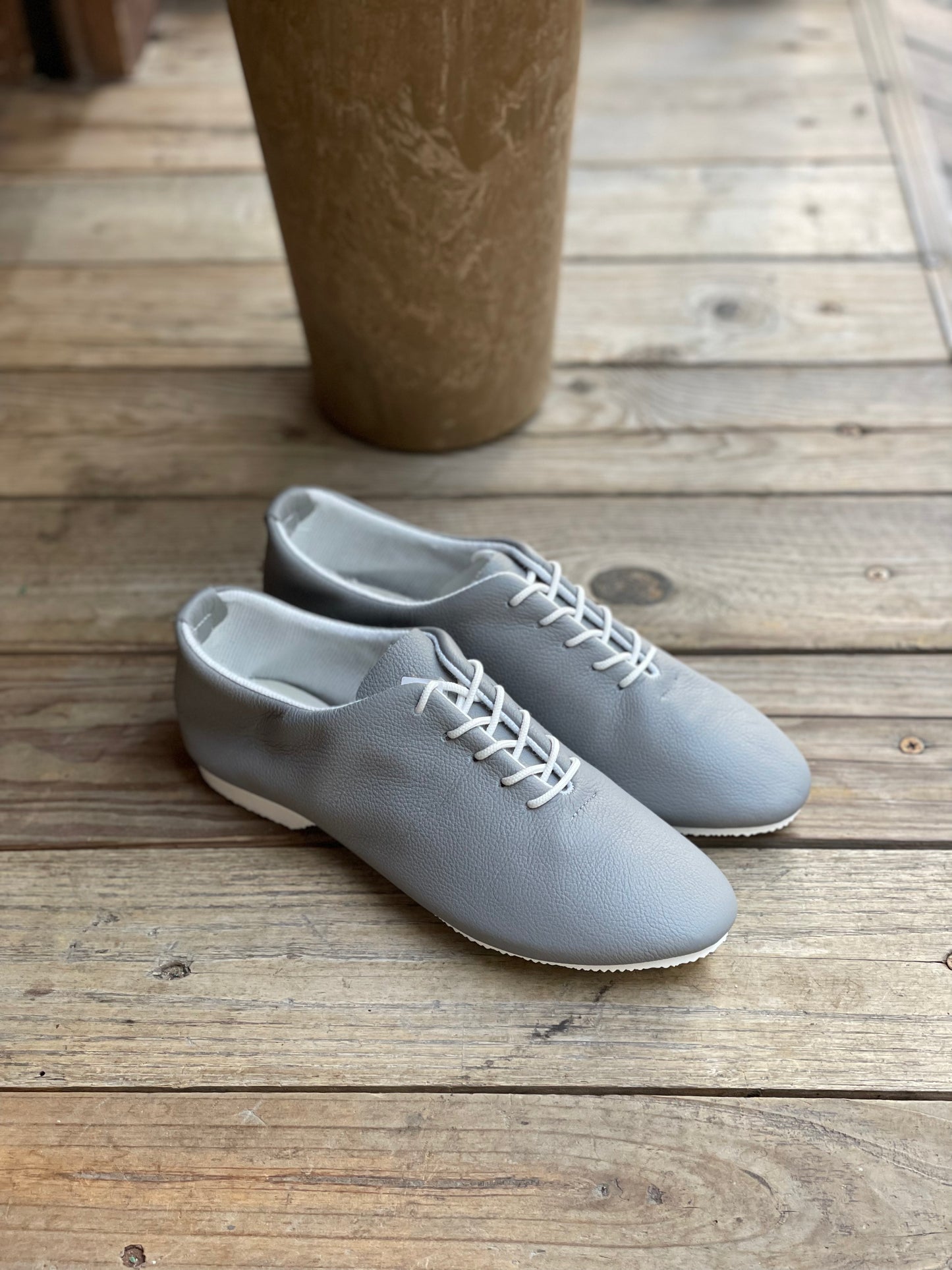 CNP REGENT Wholecut Jazz Shoes Grey Leather