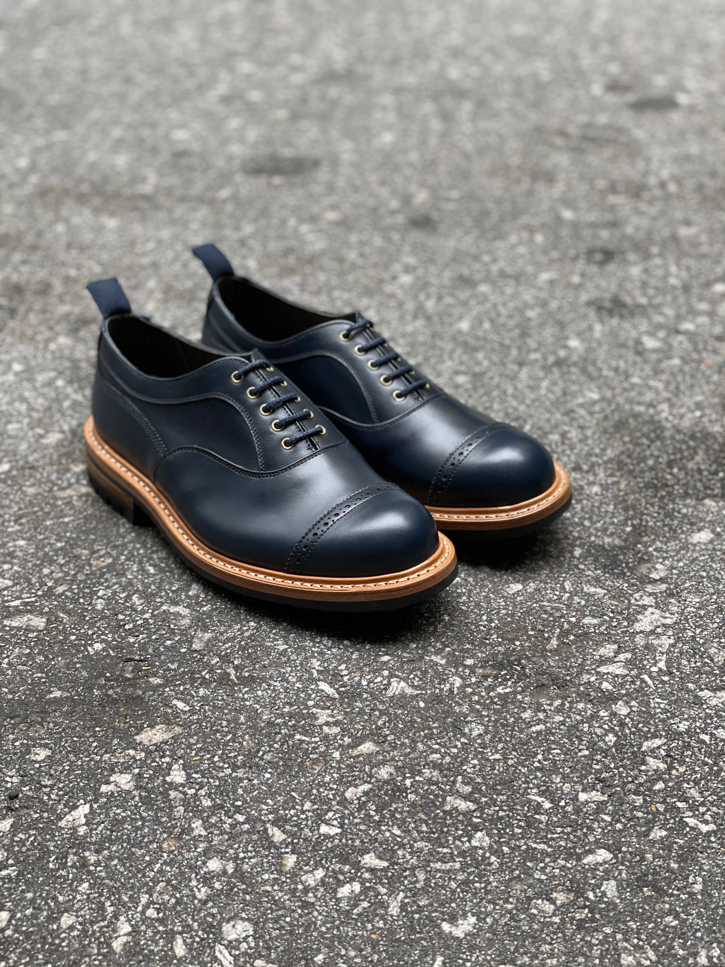 TKS MTO20 Ladies OXFORD Toecap Navy