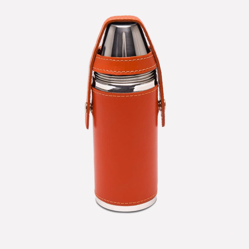 ETR Sterling 8oz Hunter Flask with 4 Cups
