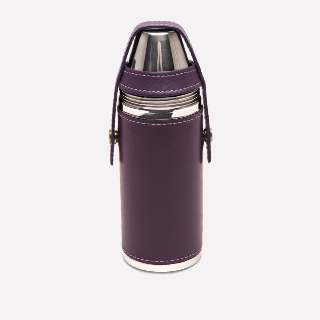 ETR Sterling 8oz Hunter Flask with 4 Cups