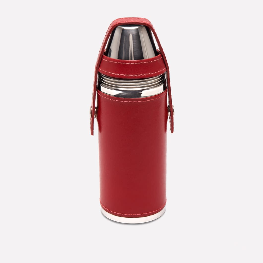 ETR Sterling 8oz Hunter Flask with 4 Cups