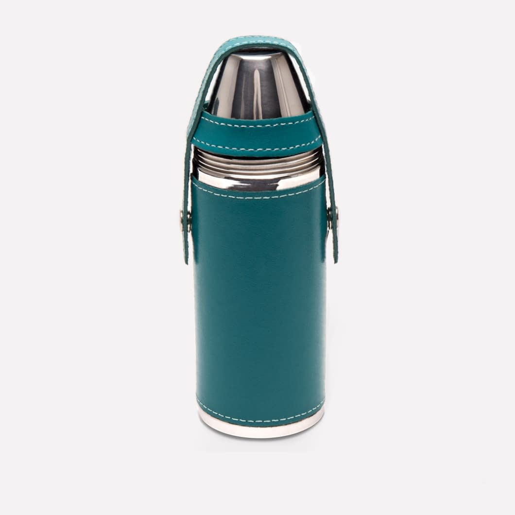 ETR Sterling 8oz Hunter Flask with 4 Cups
