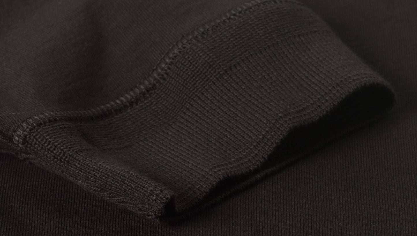 MERZB Men's 207 Classic Henley Deep Black