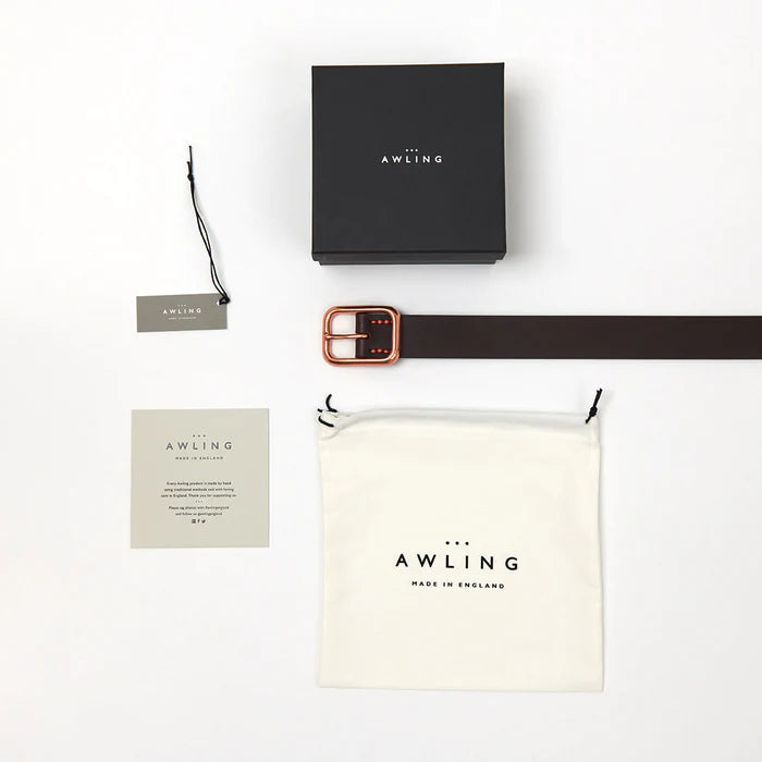 AWL PAVILION Belt - Walnut Brown / Copper