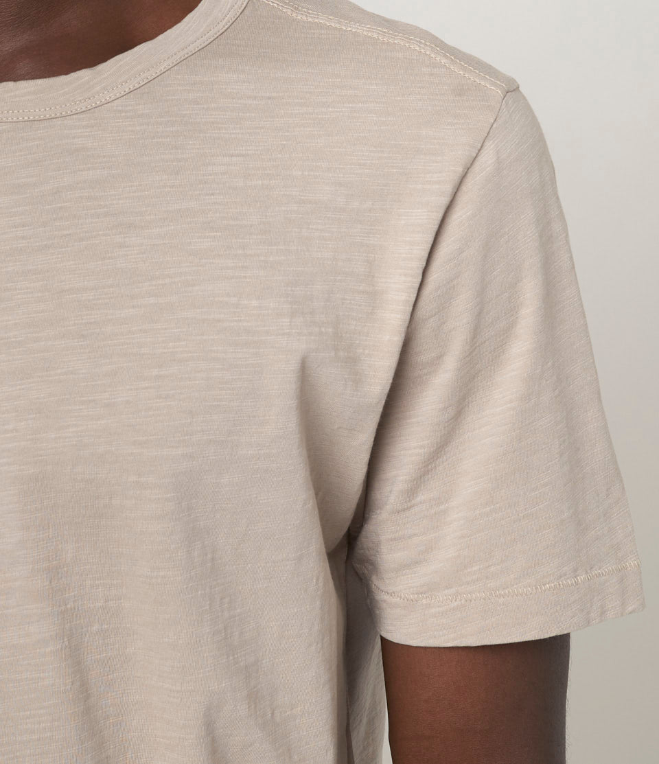 MZB SCT04 Relax Fit Pima Slub T-shirt Greige