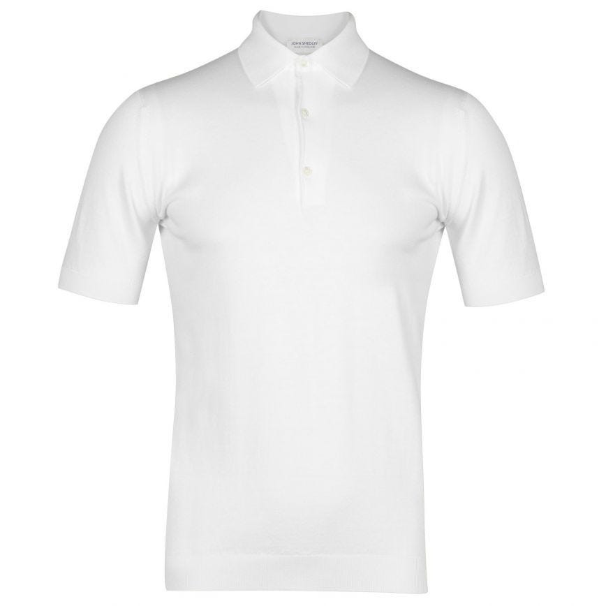 JSY ADRIAN Men Sea Island Cotton Shirt White