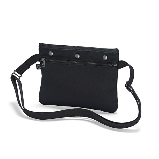 CRT All Black Canvas Sacocht Shoulder Bag