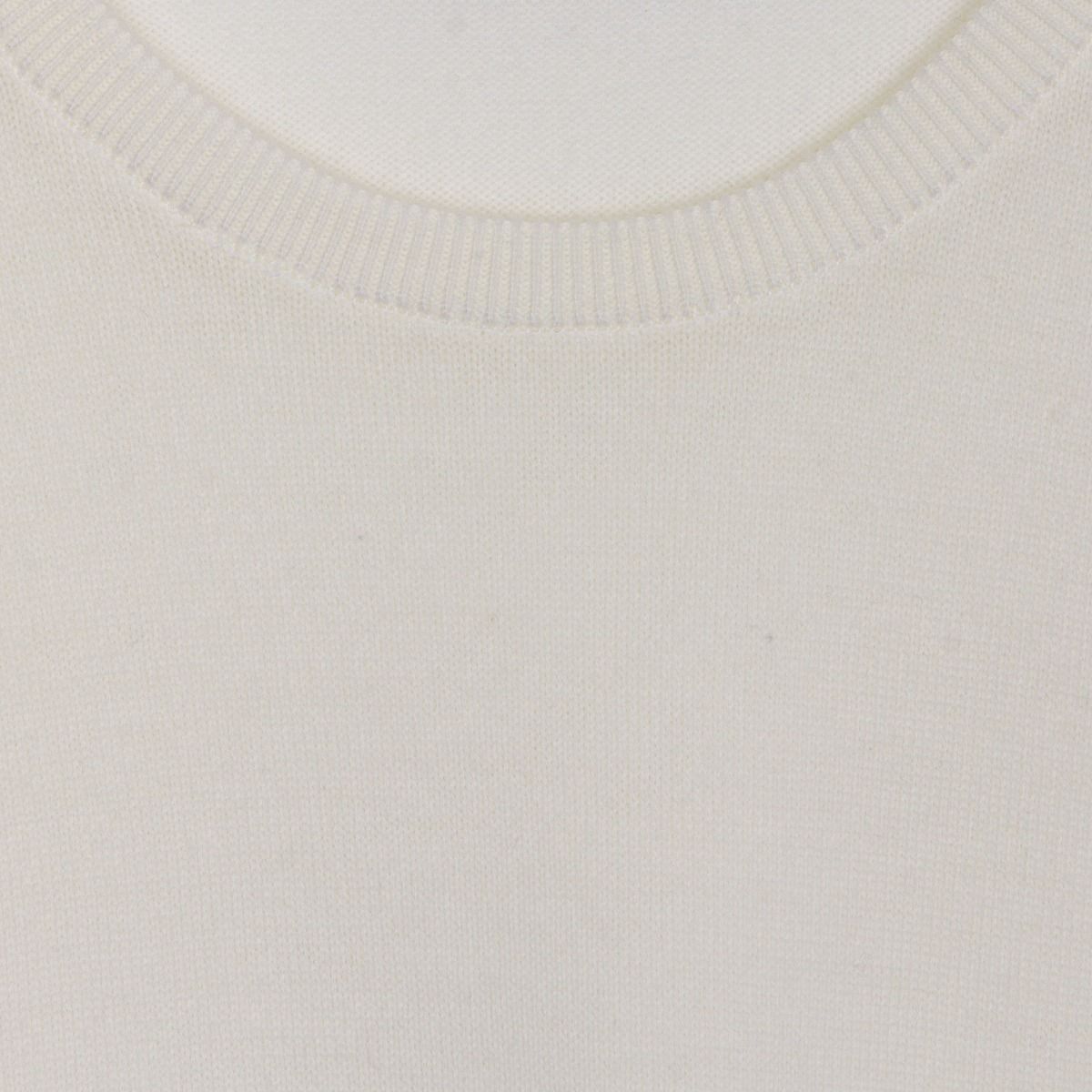 JSY FARHILL Men Merino Wool Pullover CN LS Snow White