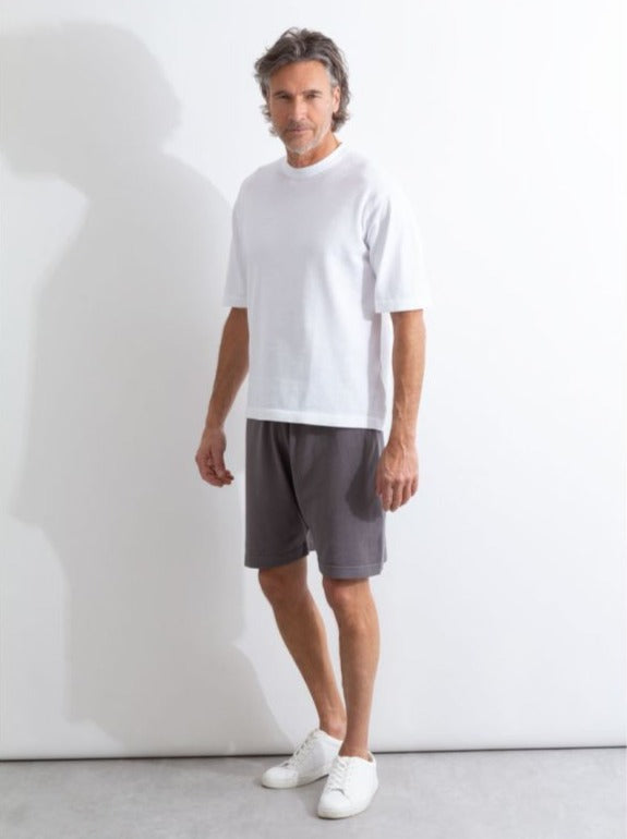 JSY TINDALL Men Sea Island Cotton T-Shirt White