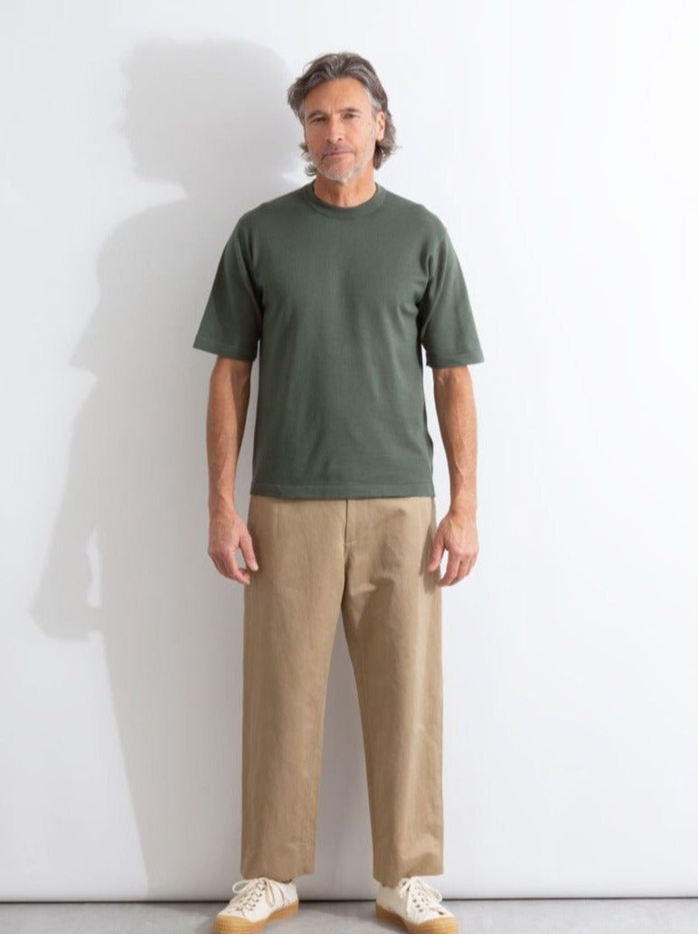 JSY TINDALL Men Sea Island Cotton T-Shirt Palm